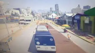 Bus on a beach p1