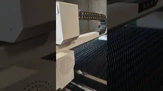 New fiber laser cutting machine 6015, 6000w. Start adjustment process. Really good machine.