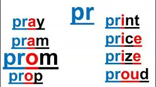 Pr - Consonant Blend