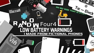 RANDOM Low battery warnings I made from fictional phones 4 | FlipaClip