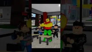 Weird strict daddy childhood with Evil Baldi v4 #shorts #roblox #phonk