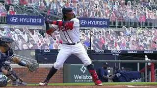 Ronald Acuna Jr  Slow Motion Home Run Baseball Swing Hitting Mechanics Instruction Tips