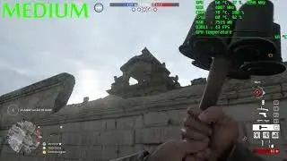 Teste Battlefield 1 Multiplayer - 1060 6GB / I5 4440 / 8 GB RAM - Settings Ultra, Medium, Low
