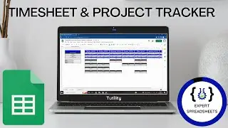 GOOGLE SHEETS Employee Timesheet Hours | Project Tracker / Calculator