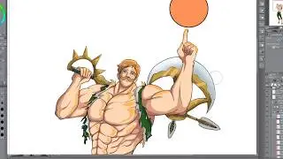 Escanor Speedpaint  [Nanatsu No Taizai/Seven Deadly Sins]