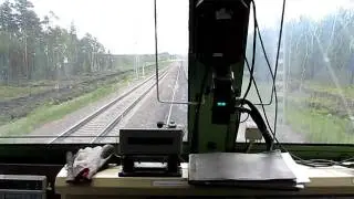 Кабина ЧС200-011, съемка на большой скорости.