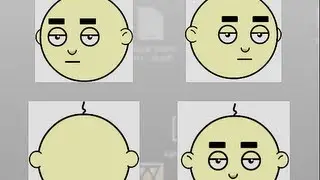 Flash Animation Tutorial | How to create a head turn for cartoon characters
