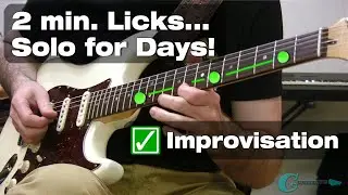 2 Min. Licks! - The Guitar Solo (IMPROVISATION)