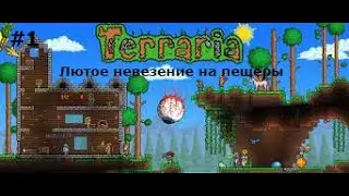 Лютое невезение на пещеры похождение в одиночку Terraria (1)