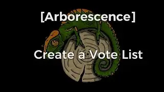[Arborescence] Create a voteList #1