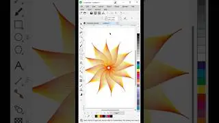 Flower design in CorelDRAW | How to make flower in CorelDRAW
