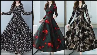 New Style's Women's Floral Print Maxi Dress Design 2021 Collection