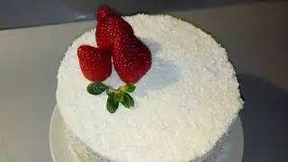 Кокосовий торт з масляно-кокосовим кремом