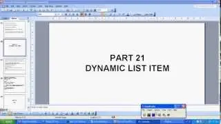 part 21 dynamic list item
