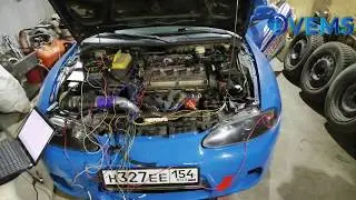 Mitsubishi eclipse 4g63 turbo powered by DVEMS