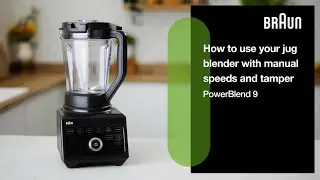 PowerBlend 9 | How to use your jug blender with manual speeds and tamper