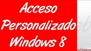 Como crear un acceso directo personalizado en la barra de herramientas en windows 8