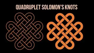 Quadruplet Solomon's Knot | Inkscape
