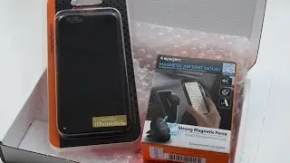 SPIGEN iPhone 6 Case Thin Fit & Air Vent Mount UNBOXING