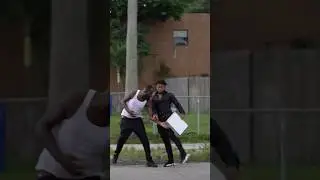 Hood guy presses SmoothGio for coming to the wrong Hood 😳 #shorts