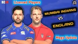 Mumbai Indians VS England | Licensed Players | Mega Update | Real Cricket 24 | ARM World | #rc24