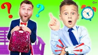 Забавные истории для детей - Дети притворяются родителями для папы и играют в Super Hotel 5 stars