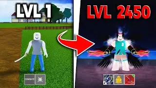I LEVELED FROM 1 TO 2450 AND GOT CDK, V4 RACE, AND GODHUMAN IN BLOX FRUITS!!!