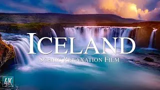 Iceland 4K Scenic Relaxation Film | 🇮🇸 Iceland Drone Video with Peaceful Music | 
