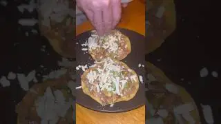 Tostadas plating video #shorts #cooking #cookingshorts