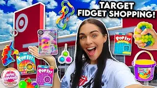 Fidget Toy Shopping at TARGET + Store Bought Slime!🤑💰*NO BUDGET, i found POP ITS*