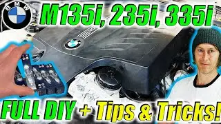 Changing Spark Plugs BMW N55 | EASY Step By Step DIY