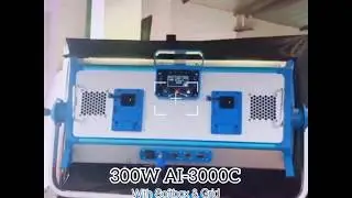 Yidoblo 300w RGB AI-3000C with Softbox/12 Effects for Interview Broadcast Film shooting