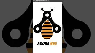 Adobe Bee logo design in illustrator 