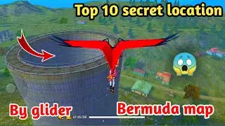 Top 10 secret location by glider in rank mode - garena free fire