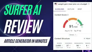 Surfer AI Review New SEO Optimized Article Generator from Surfer SEO