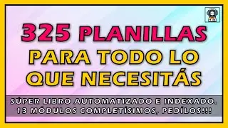 🔥 325 PLANTILLAS DE EXCEL PARA ABSOLUTAMENTE TODO!!! 🔥