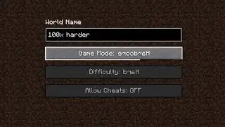 Minecraft but It's 100x harder