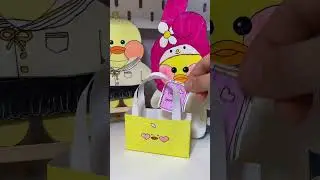 Туториал на бумажный шоппер для уточек 