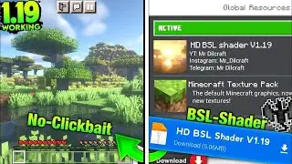 🤯HD BSL Shader for Minecraft pe 1.19 || Shaders for Mcpe 1.19 ( Render Dragon ) #hdshader #rtxmcpe
