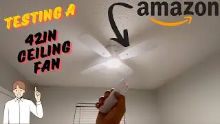 Unboxing And Testing A 42in Ceiling Fan From Amazon