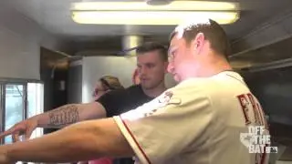 Todd Frazier Serves Pizza