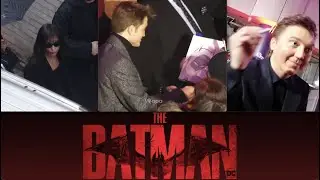 The Batman Robert Pattinson signing Fanart, Paul Dano & Zoe Kravitz meeting fans at London Premiere