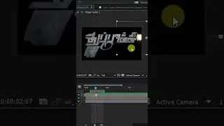 Thuppakki Title Animation | speed tutorial shorts #aftereffects #animation #tutorial