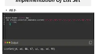 Basics of Immutable Set Scala