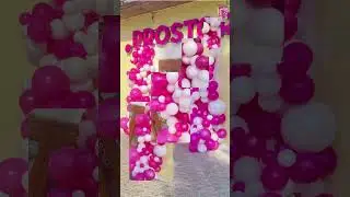 Fuchsia Balloon Garland #balloonsonline #balloonideas #balloongarland