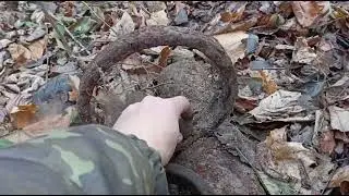 METAL DIGGER! HEAVY VEHICLE PARTS IN THE FOREST!