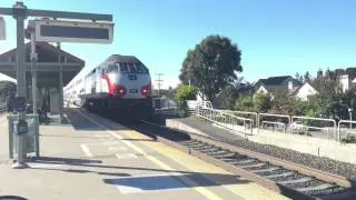 Caltrain Baby Bullet Express Through Belmont (With Ex Metrolink Equipment)