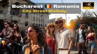 🚶 City walking tour - Bucharest 🇹🇩 Romania - 2024 - 4K