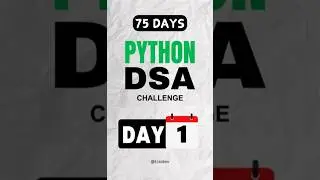 DAY 1/75 Python DSA Series | Sorting Strings Array on Length #array #strings #dsa #100dayschallenge