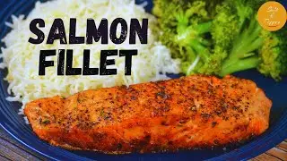Crispy Salmon Recipe | Salmon Fillet with Rice and Broccoli